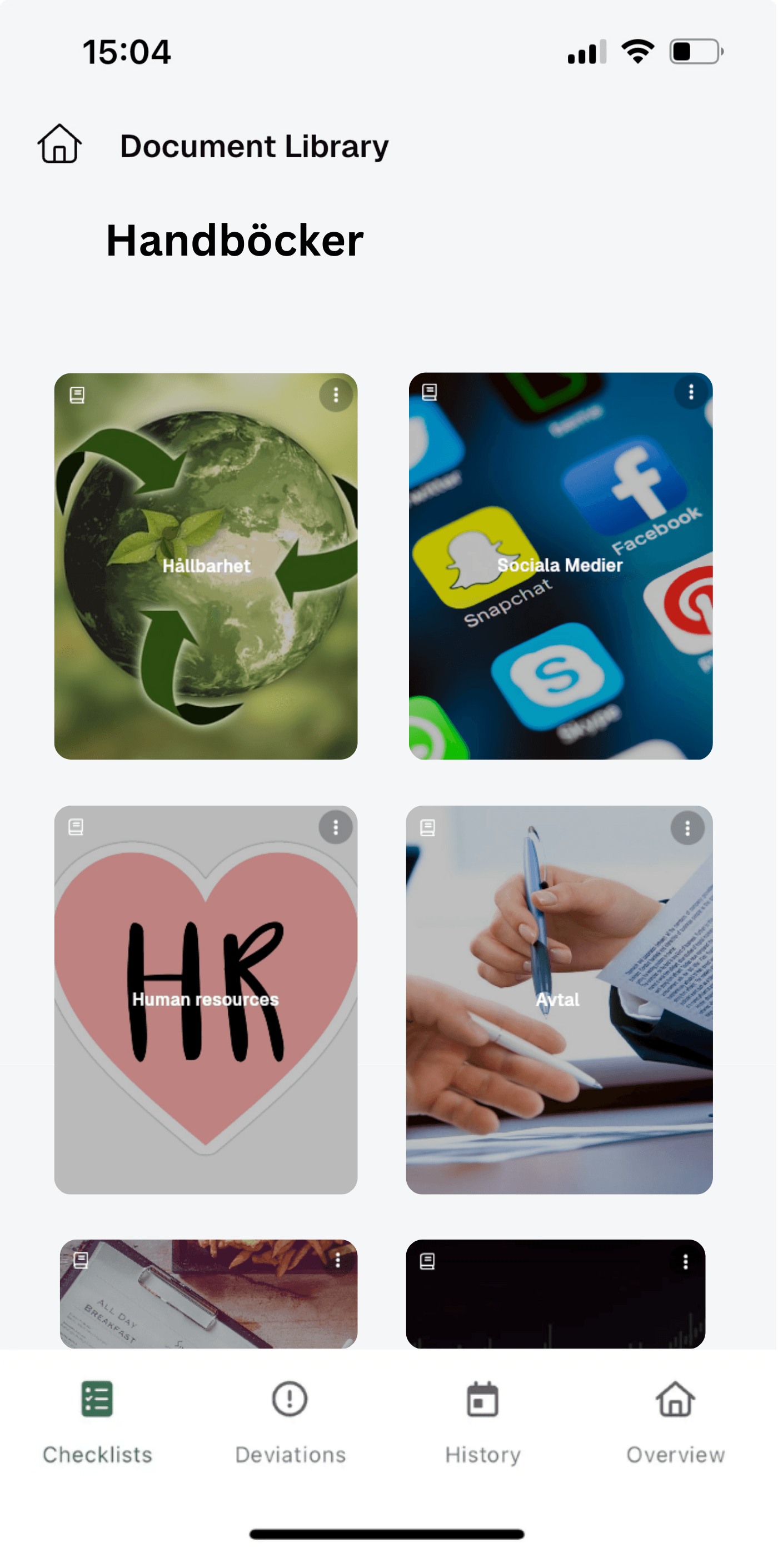 Background app view